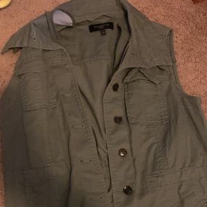 Talbot army green vest